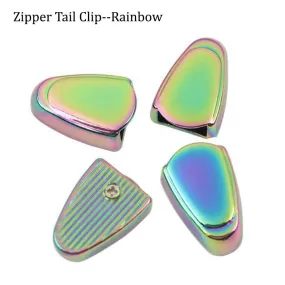 10 PCS Zipper Tail Clip--Rainbow