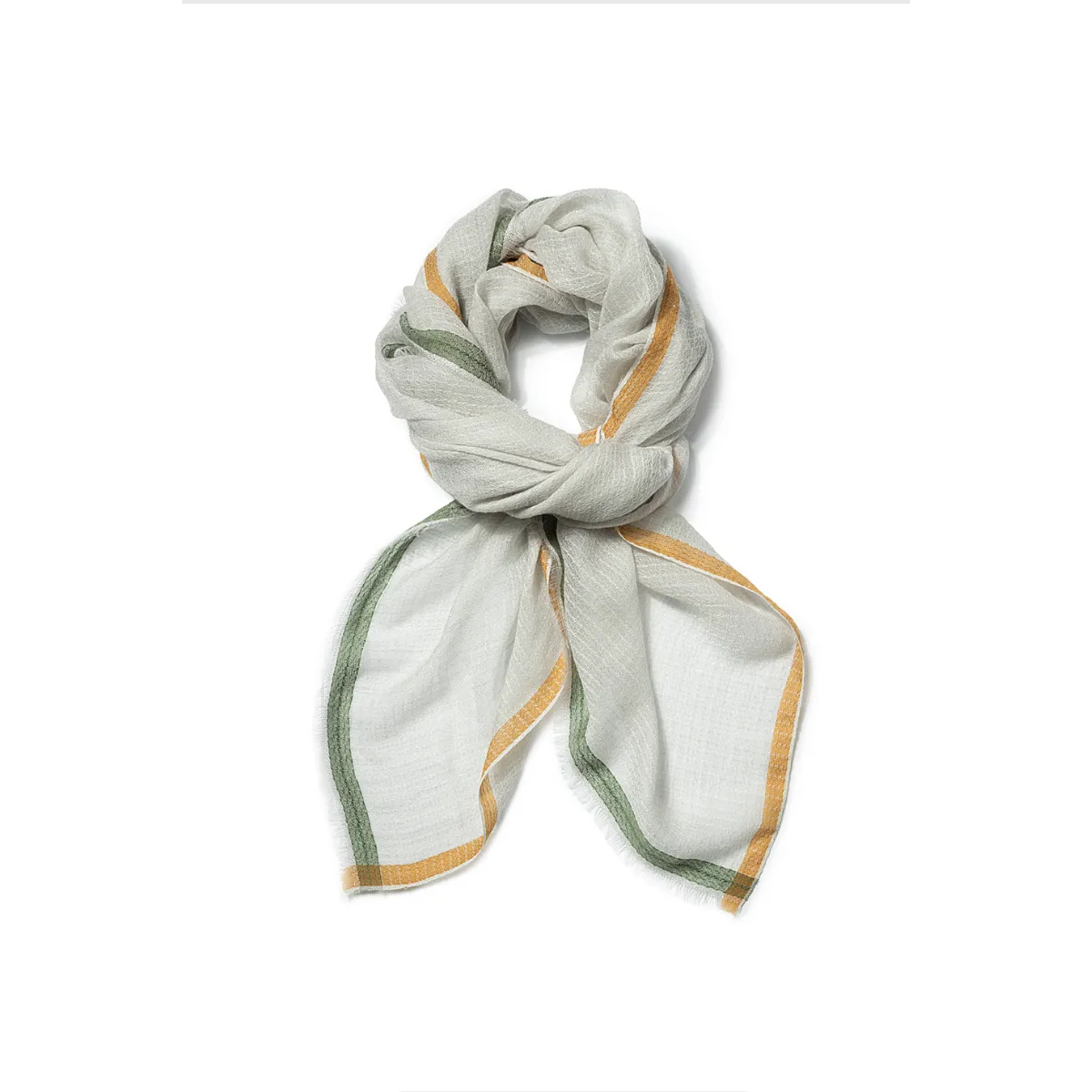 100% cashmere scarf Fog