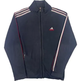 Adidas Striped Full Zip Fleece