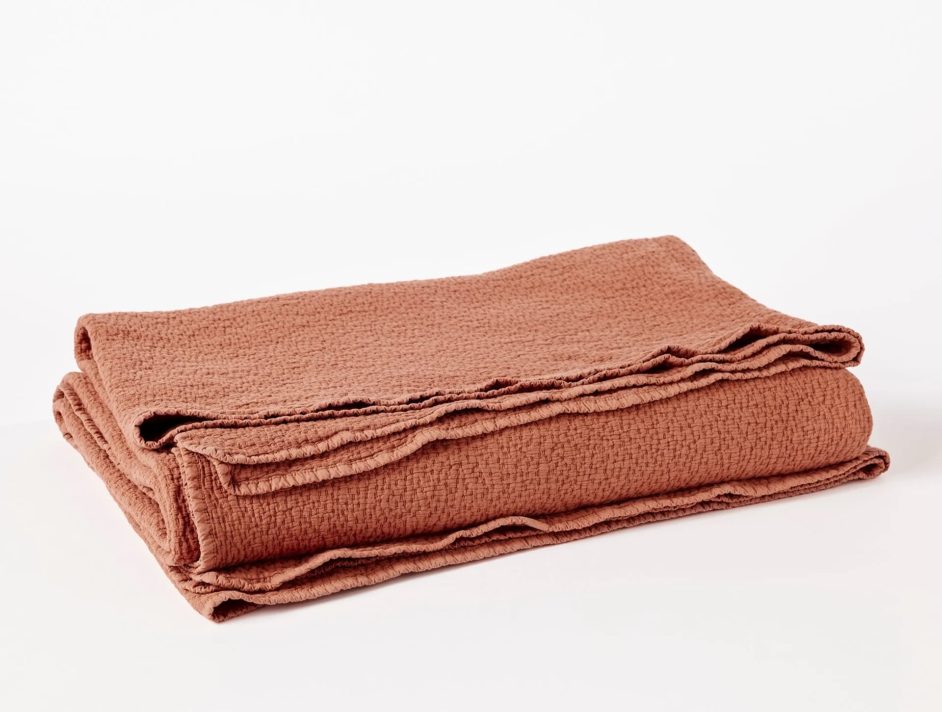 Cascade Organic Matelasse Blanket