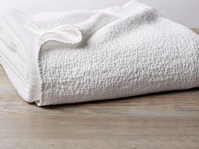 Cascade Organic Matelasse Blanket