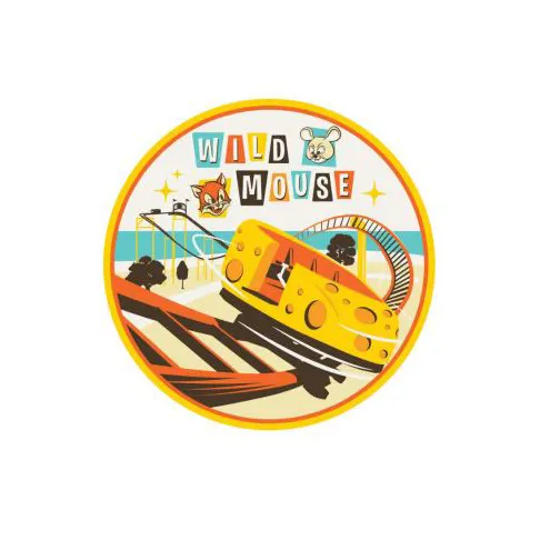 Cedar Point Wild Mouse Enamel Pin