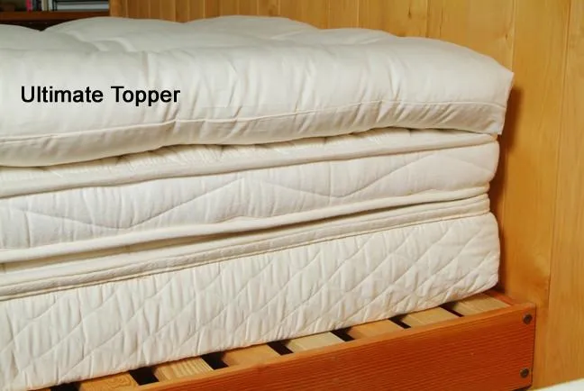 Certified Organic Quilted Toppers - Clearance