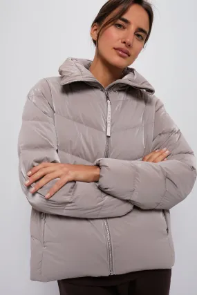 Cinder Shimmer Alena Lightweight Down Jacket