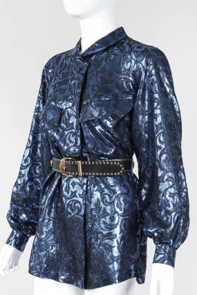 Damask Pajama Blouse