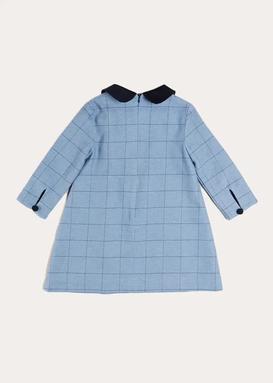 Eccleston Long Sleeve Dress in Blue (18mths-10yrs)