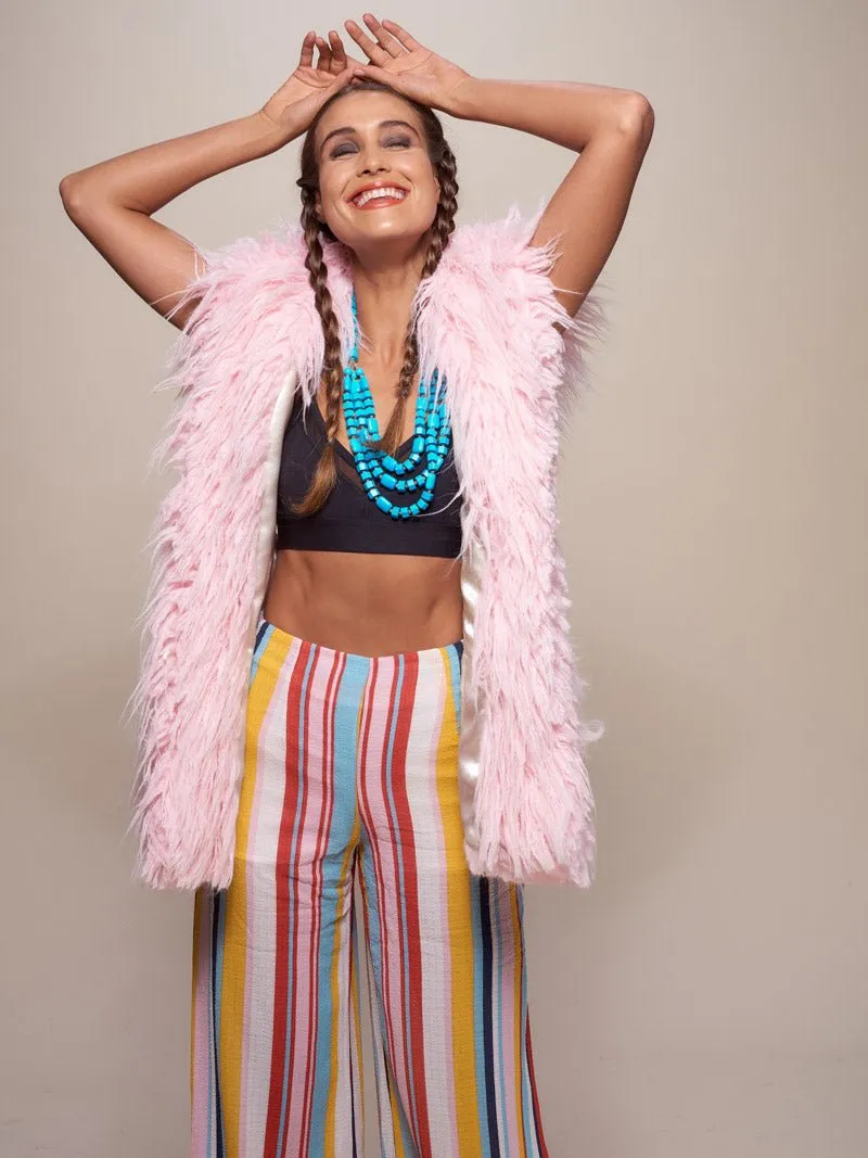 Flamingo Faux Fur Vest