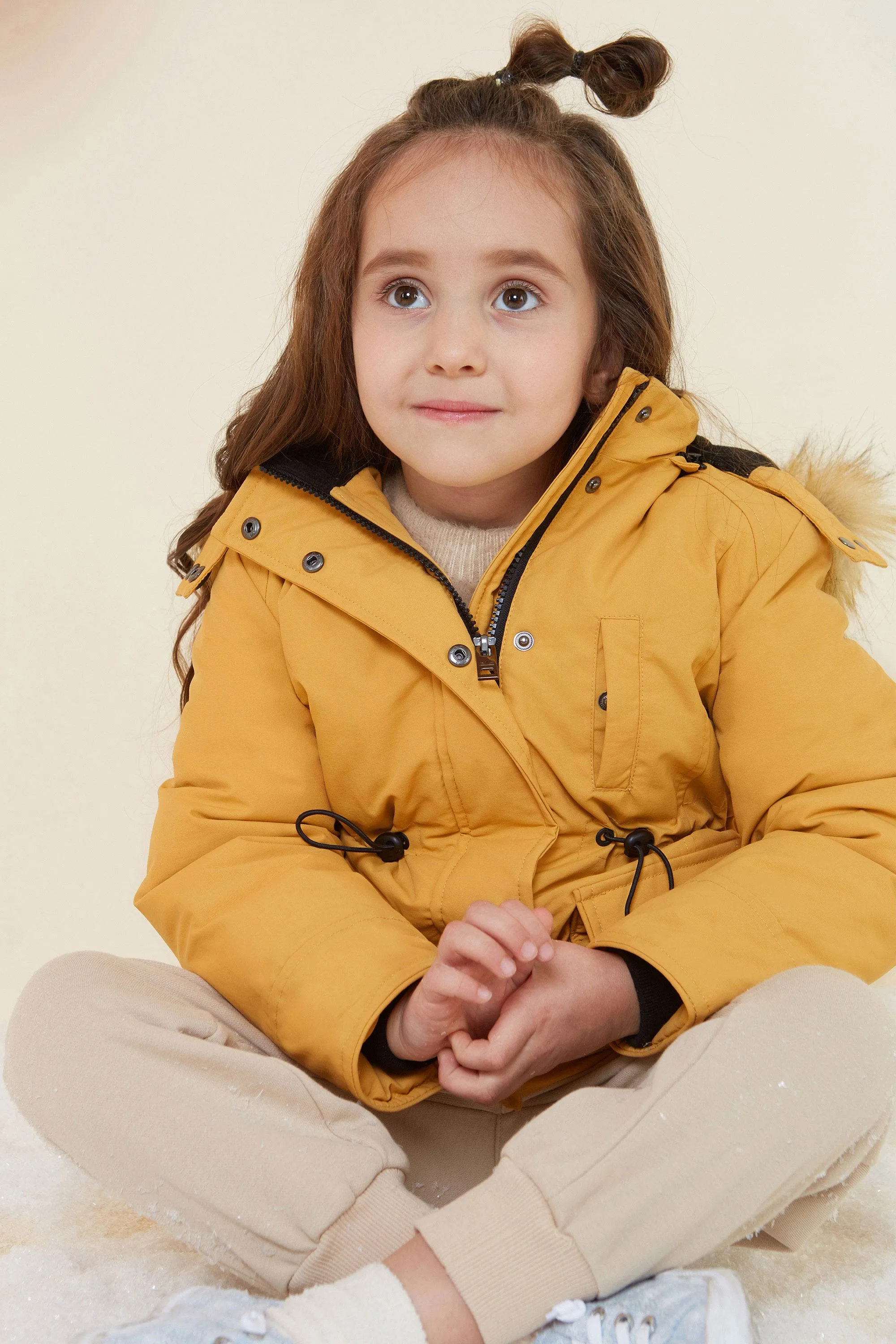 Kids Down Quilted Hooded Jacket