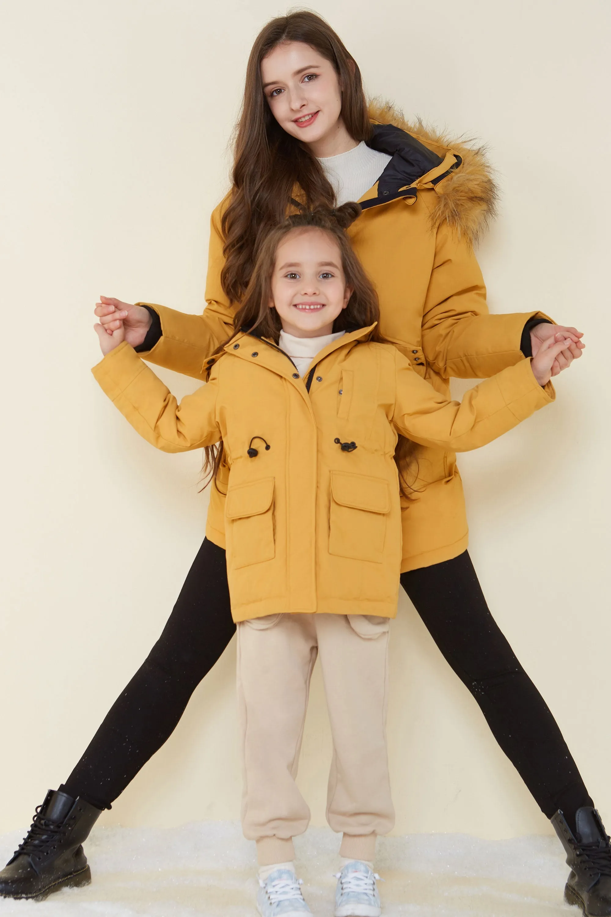 Kids Down Quilted Hooded Jacket