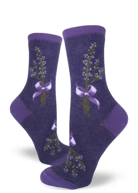 Lavender Harvest Crew Socks