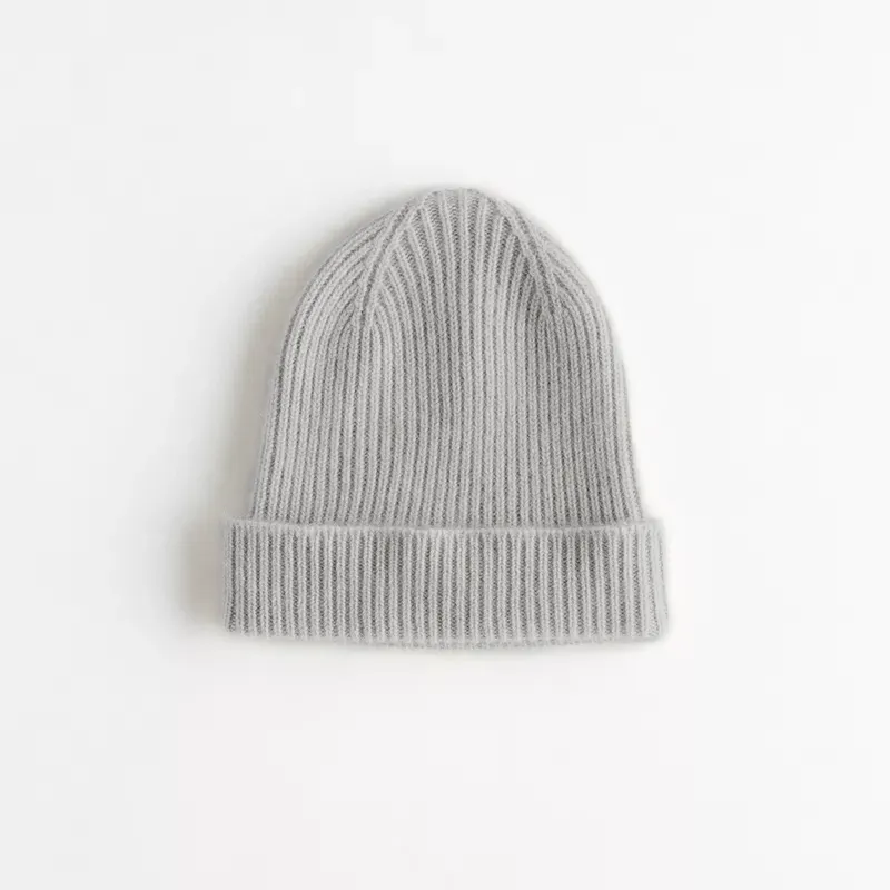 Light Grey Cashmere Beanie