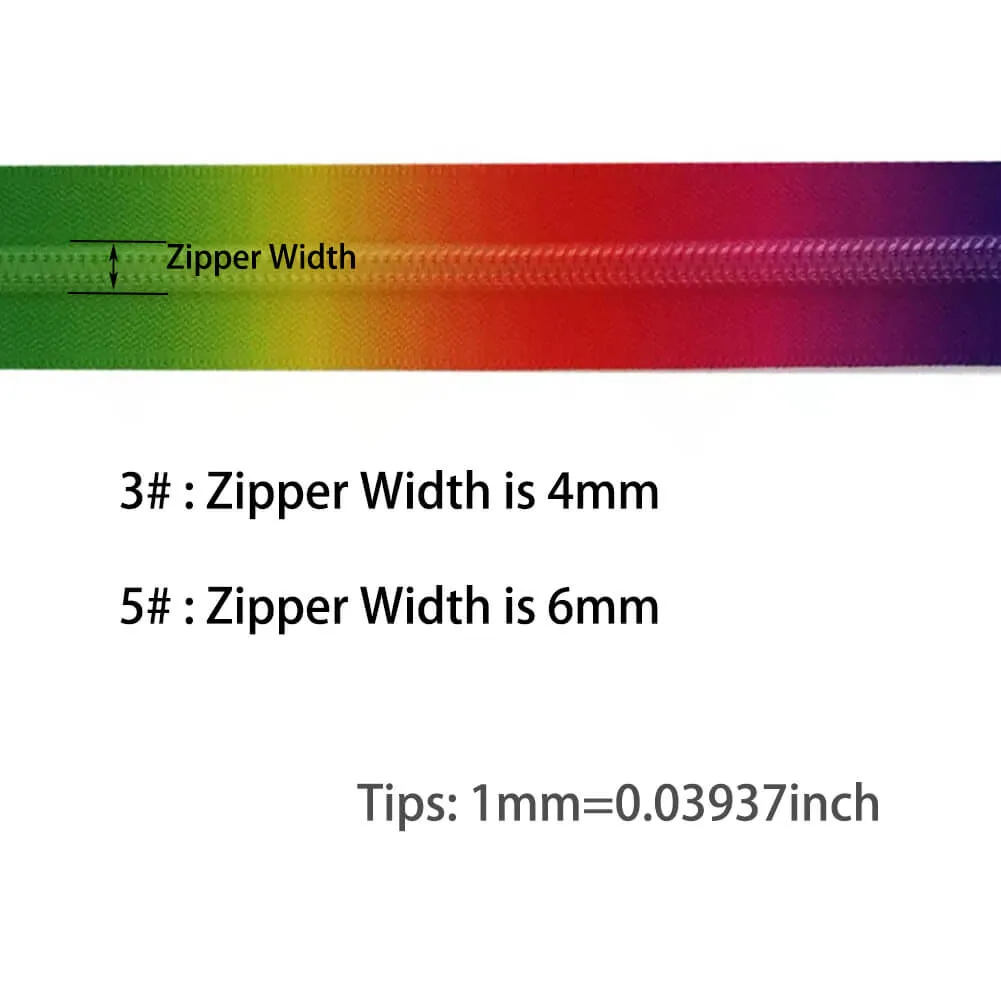 Rainbow Nylon Zipper (3# & 5#)