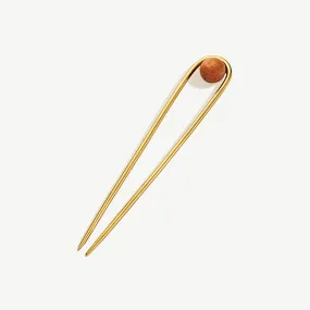 Sawa Teak Hair Pin