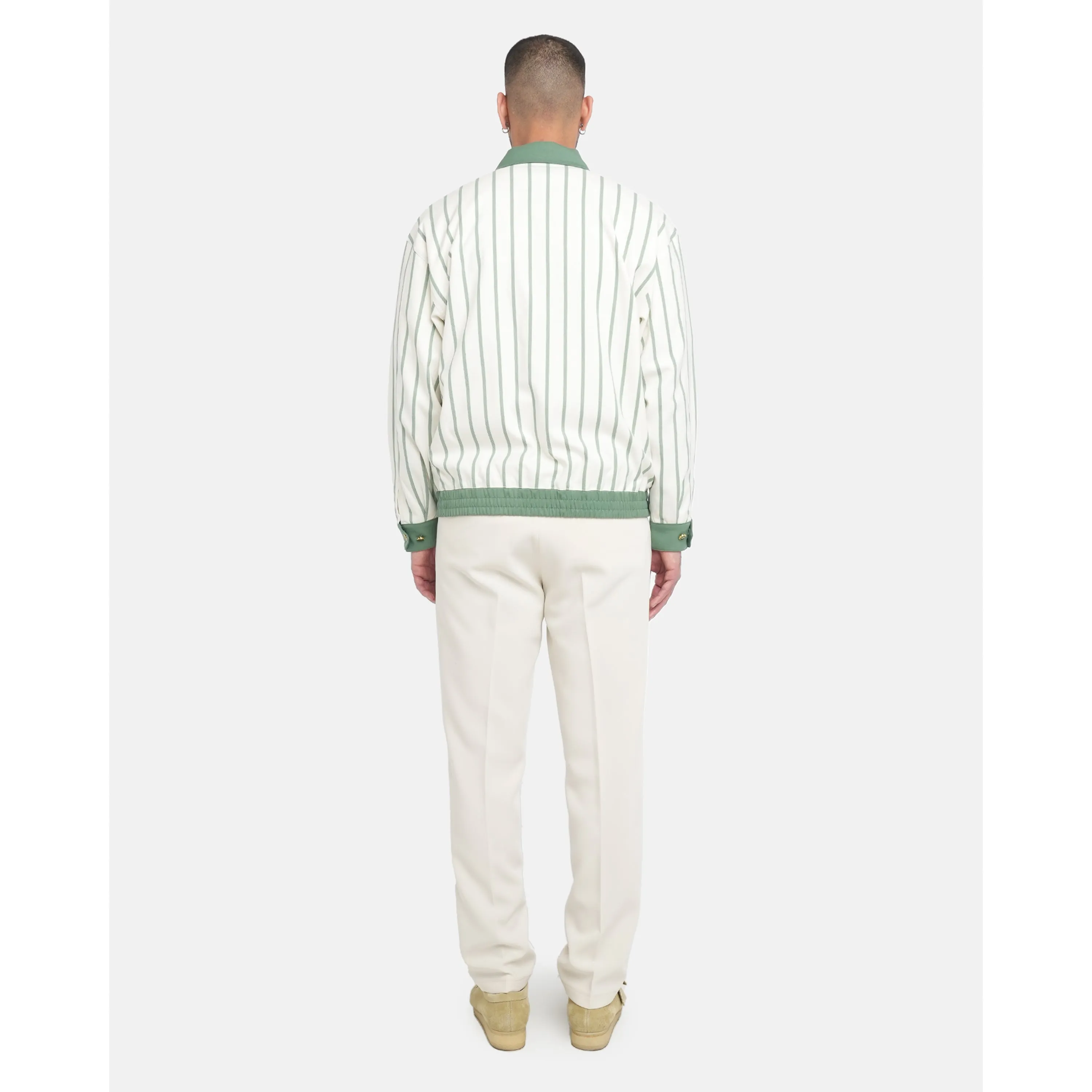 Striped Jacket - Green White