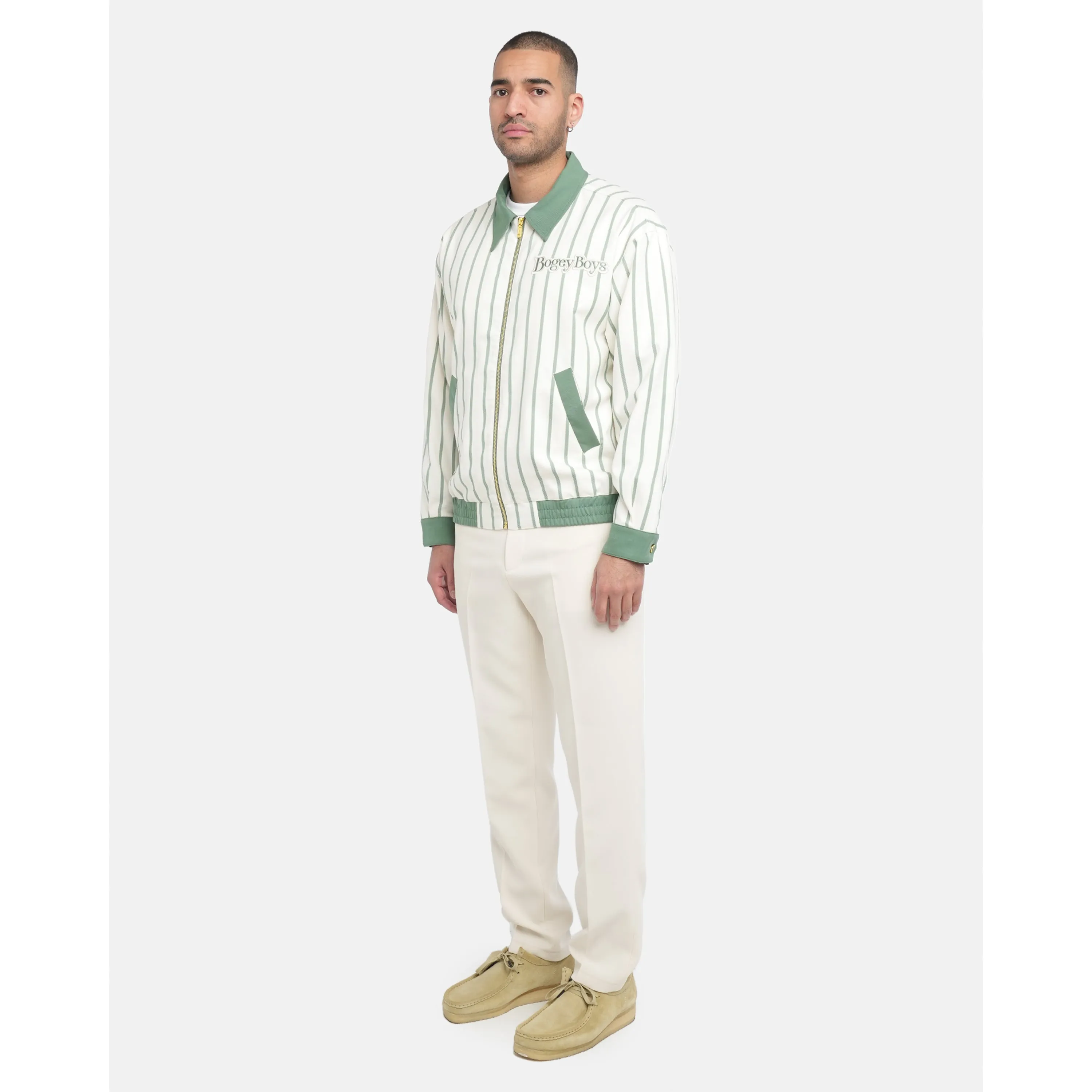 Striped Jacket - Green White